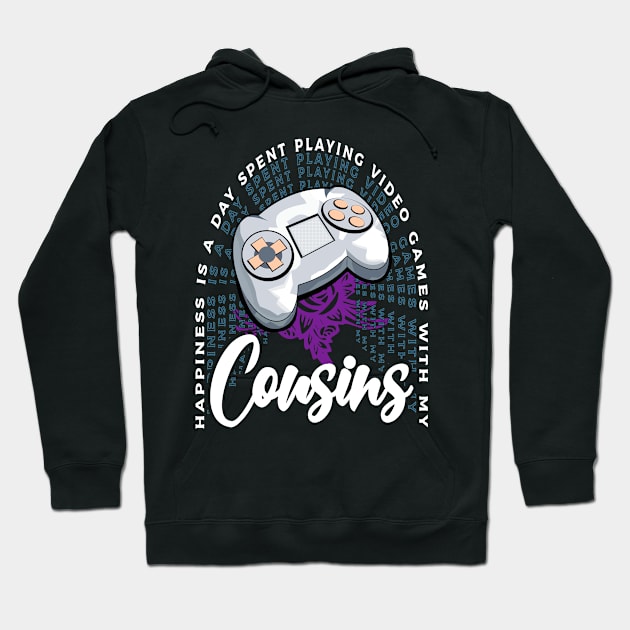 Playing Video Games With My Cousins Console Gaming Hoodie by JaussZ